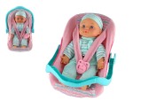 Bbika bbtko plast/ltka 30cm mkk telo v nosidle/autosedake s cumlkom 2 farby v blistri