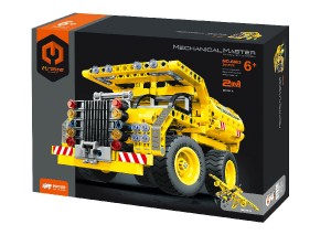 Stavebnice iM.MASTER 2v1 stavebn auto/letadlo plast 361 dlk v krabici 31x23x7cm