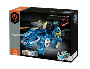 Stavebnice iM.MASTER hydraulick bojov dinosaurus plast 623 dlk v krabici 35x27x7cm