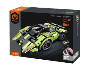 Stavebnice iM.MASTER auto RC 2v1plast 2,4GHz 335 dlk na baterie v krabici 35x27x7cm