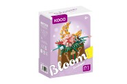 Stavebnica mini KOCO Kvetina v kabelke plast 245ks v krabike 11x15x6cm