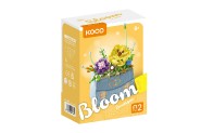 Stavebnica mini KOCO Kvetina v kabelke plast 223ks v krabike 11x15x6cm