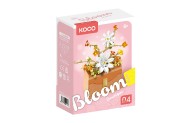 Stavebnica mini KOCO Kvetina v kabelke plast 232ks v krabike 11x15x6cm