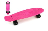Skateboard - pennyboard 60cm nosnos 90kg, kovov osi, ruov farba, ierne koles