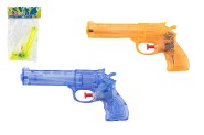 Vodní pistole plast 17cm 3 barvy v sáčku