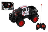 Auto RC policie ternn pick up plast 16cm na baterie v krabici 19x14x13cm