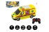 Auto RC ambulancie plast 20cm na diakov ovldanie 27MHz na batrie so svetlom v krabici 28x13x11cm
