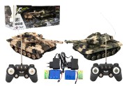Tank RC 2ks 25cm tankov bitka + ias. pack 27MHZ a 40MHz mask so zvukom so svetlom v kr. 50x20x23