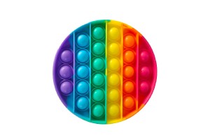 Bubble pops - Praskajce bubliny silikn antistresov spol. hra kruh dha 12cm v sku