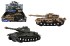 Tank plast 23x8cm na setrvank na baterie se svtlem se zvukem 2 barvy 8ks v boxu