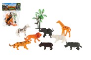 Zvieratká safari ZOO 9ks plast 6-7cm v sáčku 14x18x3cm