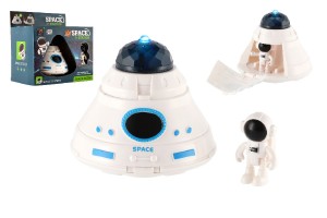 Sada vesmr plast astronaut,vesmrn stanice na baterie se svtlem v krabici 20x20x13cm