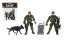 Sada vojaci so psom s doplnkami 6ks plast v sku 17x20x3cm