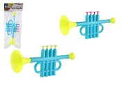 Rrka/Trumpeta plast 25cm 2 farby v sku