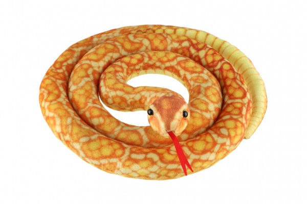 Had plyšový 200cm oranžovo-žlutý