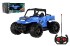 Auto RC buggy pick-up ternn modr 22cm plast 27MHz na baterie se svtlem v krabici 30x14x16cm