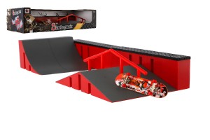 Skatepark - skateboard prstov roubovac plast 9cm v krabici 44x10x18cm