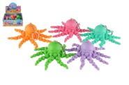 Pvsek chobotnice plast 9cm na baterie se svtlem 6 barev 24ks v boxu