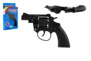 Revolver/pistole na kapsle 8 ran plast 13cm v krabice 9,5x16x2,5cm