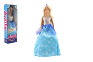 Panenka princezna Anlily plast 28cm modr v krabici 10x32x5cm