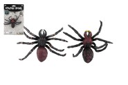 Pavouk antistresov natahovac silikon 10x12cm 2 barvy na kart