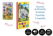 Vesel Mobil Telefn plast slovensky hovoriaci 7,5x15cm na batrie so zvukom na karte