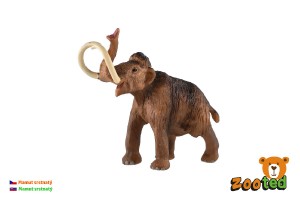 Mamut srstnat zooted plast 14cm v sku