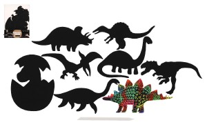 krabac obrzek 9ks vez duhov dinosaurus 13-15cm v sku