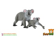 Koala medvedkovit 2ks samica s mlaom zooted plast 4-6cm v sku