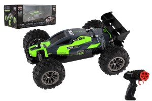 Auto RC Buggy rychlostn 2,4GHz plast 25cm na baterie zelen v krabici 31x14x18cm