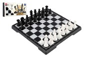 Šach + dáma plast spoločenská hra v krabici 29x14,5x4cm