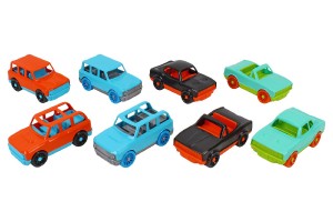 Auto/Autko plast 10cm na von chod mix druhov