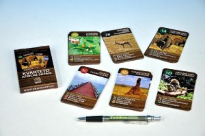 Kvarteto Afrika Safari spoleensk hra - karty 32 kartiek v krabice 6x11cm