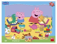 Puzzle doskové Peppa Pig sa hrá Prasiatko Peppa/Peppa Pig 12dílků 37x29cm vo fólii