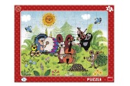 Puzzle deskové Krtek a kapela 29x37cm 40 dílků ve fólii