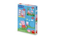 Puzzle baby Prasiatko Pepa/Peppa Pig 3 obrázky 18x18cm 12 dielikov v krabici 19x27x4cm 24m+