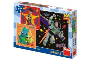 Puzzle Toy Story 4 18x18cm 3x55 dlk v krabici 27x19x3,5cm