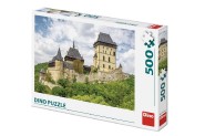 Puzzle hrad Karlštejn 47x33cm 500 dielikov v krabici 33,5x23x3,5cm