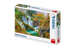 Puzzle Plitvick jezera Chorvatsko 66x47cm 1000 dlk v krabici 32x23x7,5cm