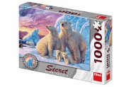 Puzzle Lední medvědi 16 skrytých detailů 1000 dílků 66x47cm v krabici 32x23x7cm