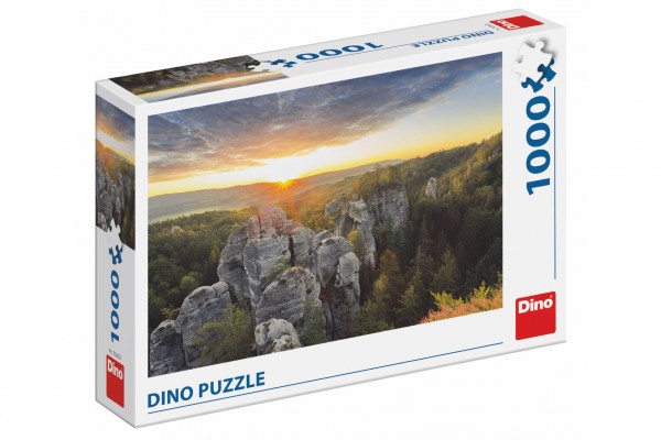 Puzzle Hruboskalské skalní město, Český ráj 1000 dílků  66x47cm v krabici 32x23x7cm