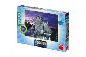 Puzzle Londn most Tower Bridge svtc ve tm 66x47cm 1000dlk v krabici