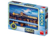 Puzzle Pražský hrad svietiace v tme 1000 dielikov 66x47cm v krabici 32x23x7cm