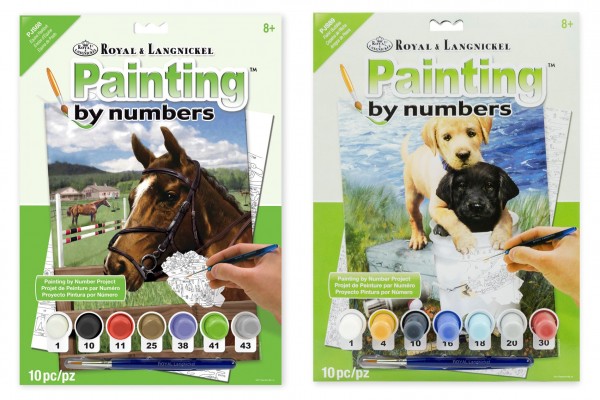 Malování podle čísel - Junior 7 barev asst na kartě
