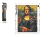 Diamantov obrzek Mona Lisa 40x30cm s doplky v blistru 7x33x3cm