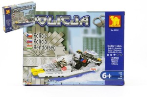 Stavebnica Dromader Polcia ln 23501 215ks v krabici 25,5x18,5x4,5cm