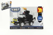 Stavebnica Dromader SWAT Polícia Auto 206ks v krabici 32x21,5x5cm