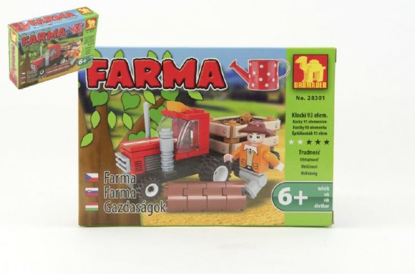 Stavebnice Dromader Farma 28301 93ks v krabici 18,5x13x4,5cm