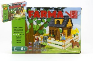 Stavebnica Dromader Farma 28503 214ks v krabici 32x21,5x5cm