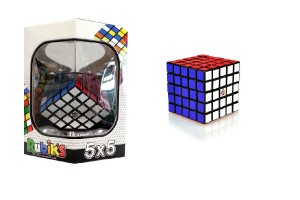 Rubikova kostka hlavolam 5x5x5 plast 7x7x7cm v krabice 16x17x16cm